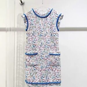 Authentic CHANEL Multicolor Nightgown with Blue Accents
